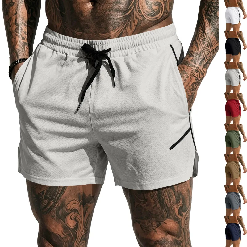 European and American GYM fitness shorts men's mesh quick-drying breathable sports shorts thin casual three-point shorts
European and American GYM fitness shorts men's mesh quick-drying breathable sports shorts thin casual three-point shorts
