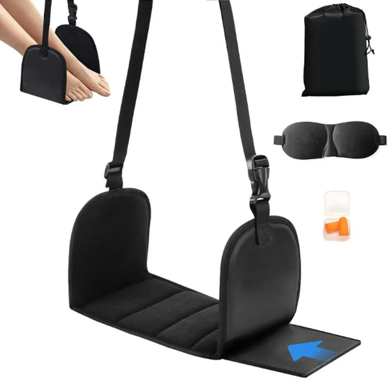 Foot Hammock Fly Essential for Car Professional Comfortable Black Portable Gifts Versatile for Long Foot Rest
Foot Hammock Fly Essential for Car Professional Comfortable Black Portable Gifts Versatile for Long Foot Rest