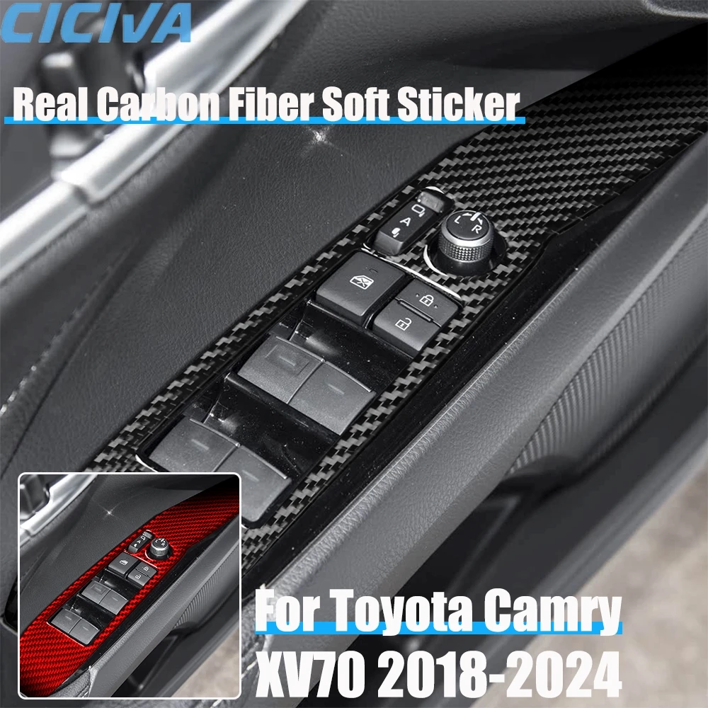 Real Carbon Fiber Car Accessories Front Window Lift Cover Soft Sticker For Toyota Camry XV70 2018 2019 2020 2021 2022 2023 2024
Real Carbon Fiber Car Accessories Front Window Lift Cover Soft Sticker For Toyota Camry XV70 2018 2019 2020 2021 2022 2023 2024