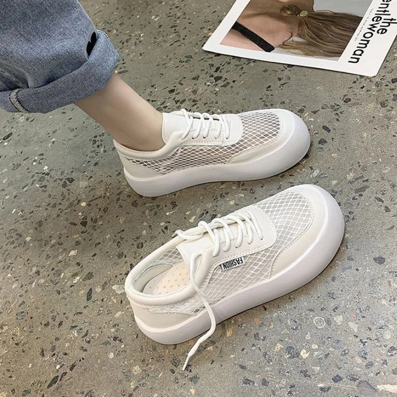 Женские летние повседневные кроссовки с дышащей сеткой, Новое поступление 2025 года, Лидер продаж, белые туфли на нескользящей толстой подошве на платформе
Женские летние повседневные кроссовки с дышащей сеткой, Новое поступление 2025 года, Лидер продаж, белые туфли на нескользящей толстой подошве на платформе