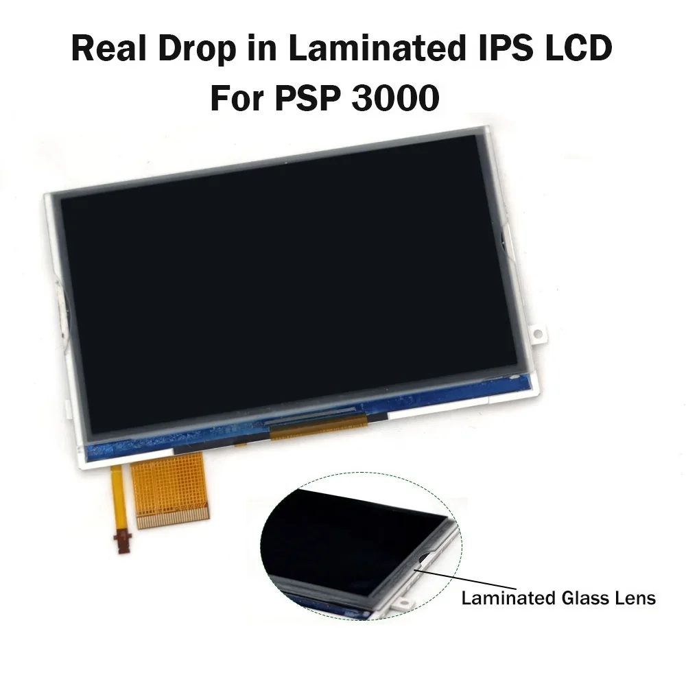 Предварительно ламинированный дисплей высокой яркости с подсветкой, IPS LCD-экран, комплект для замены без пайки для PSP 3000
Предварительно ламинированный дисплей высокой яркости с подсветкой, IPS LCD-экран, комплект для замены без пайки для PSP 3000