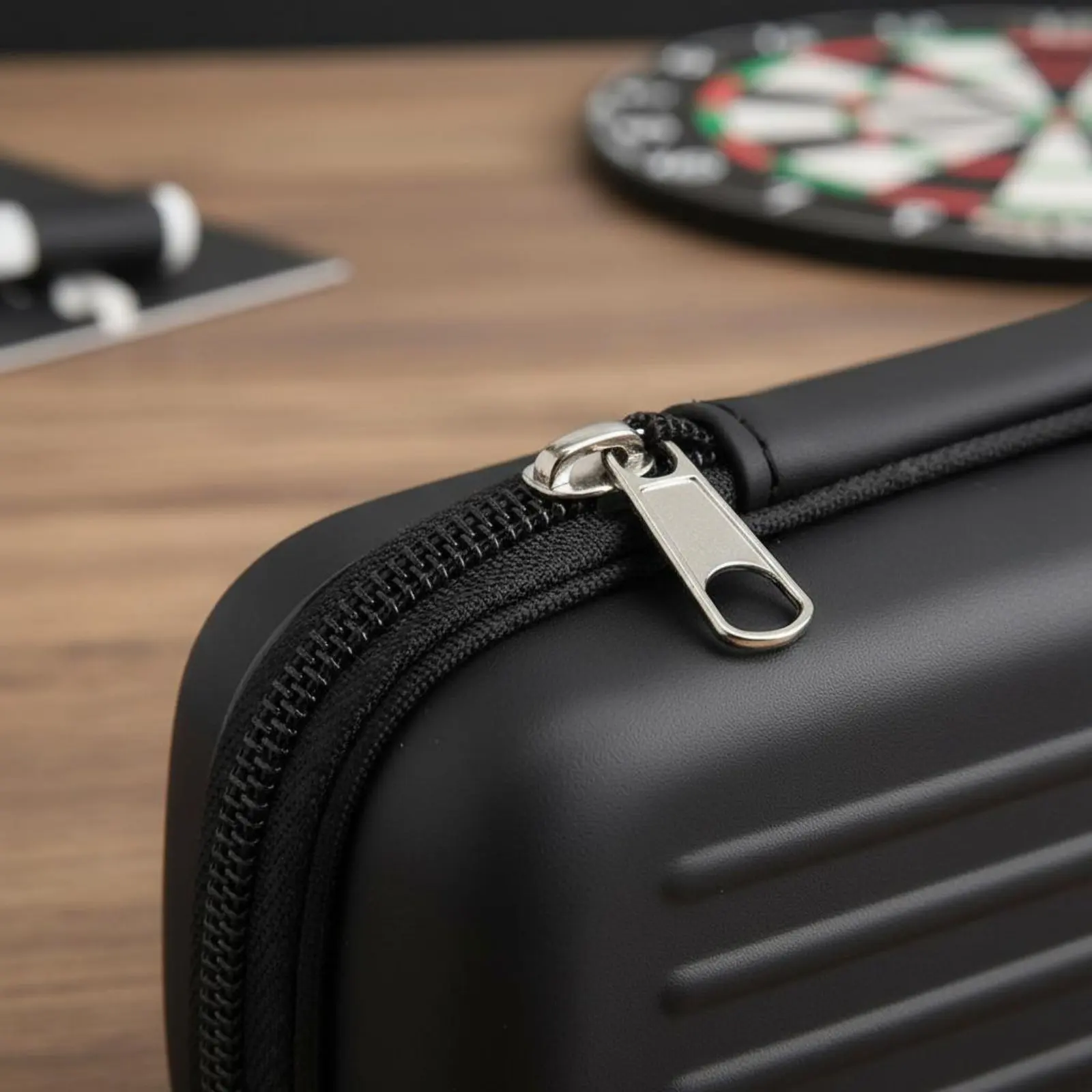 Foam Target Pin Case Gliding Closure 3-Target Pin Carrying Case Sports Equipment Storage Secure Elastic Straps
Foam Target Pin Case Gliding Closure 3-Target Pin Carrying Case Sports Equipment Storage Secure Elastic Straps