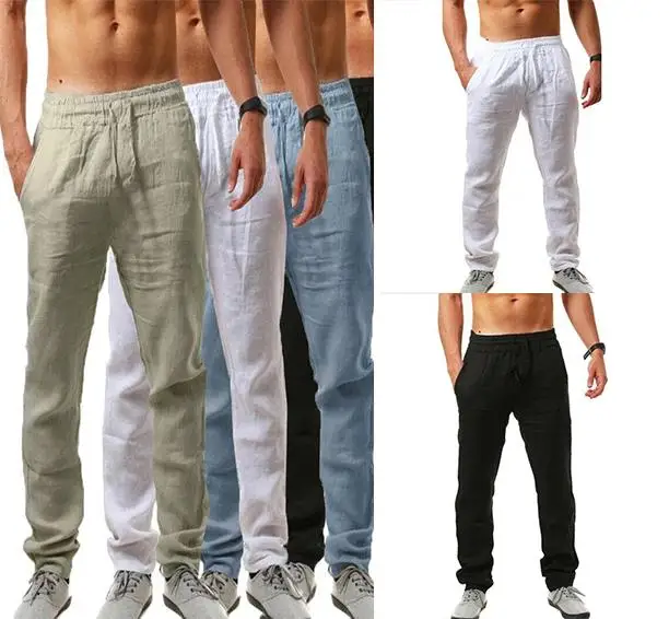 Мужские хлопковые льняные брюки, летние однотонные дышащие льняные брюки, мужские повседневные брюки для фитнеса с эластичной резинкой на талии, уличная одежда в стиле хип-хоп
Мужские хлопковые льняные брюки, летние однотонные дышащие льняные брюки, мужские повседневные брюки для фитнеса с эластичной резинкой на талии, уличная одежда в стиле хип-хоп
