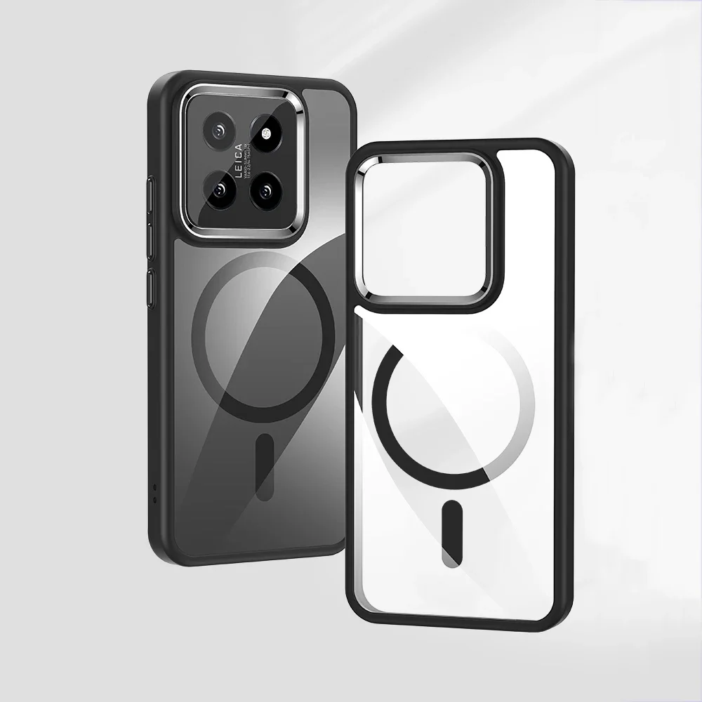 Роскошный HD Прозрачный ударопрочный чехол-бампер для Xiaomi Mi 14 Pro Ultra Для Magsafe, магнитная Беспроводная зарядка, задняя крышка
Роскошный HD Прозрачный ударопрочный чехол-бампер для Xiaomi Mi 14 Pro Ultra Для Magsafe, магнитная Беспроводная зарядка, задняя крышка
