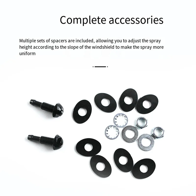 AB56-Hypersonic 2 PCS Car Front Windshield Wiper Nozzle Nut Type Mist Wiper Spray Nozzle Car General Accessories
AB56-Hypersonic 2 PCS Car Front Windshield Wiper Nozzle Nut Type Mist Wiper Spray Nozzle Car General Accessories