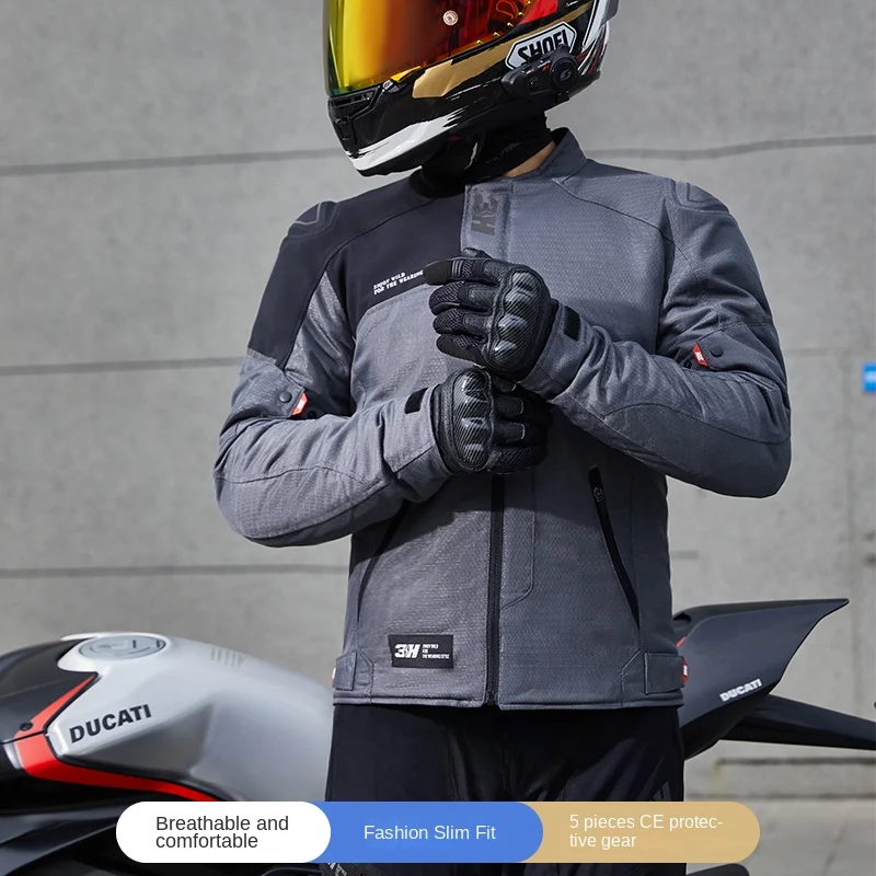 3H Motorcycle Jacket Men's Summer Breathable Large Size Anti-fall Commuter Motorcycle Travel Racing Wear CE Protective Gear
3H Motorcycle Jacket Men's Summer Breathable Large Size Anti-fall Commuter Motorcycle Travel Racing Wear CE Protective Gear