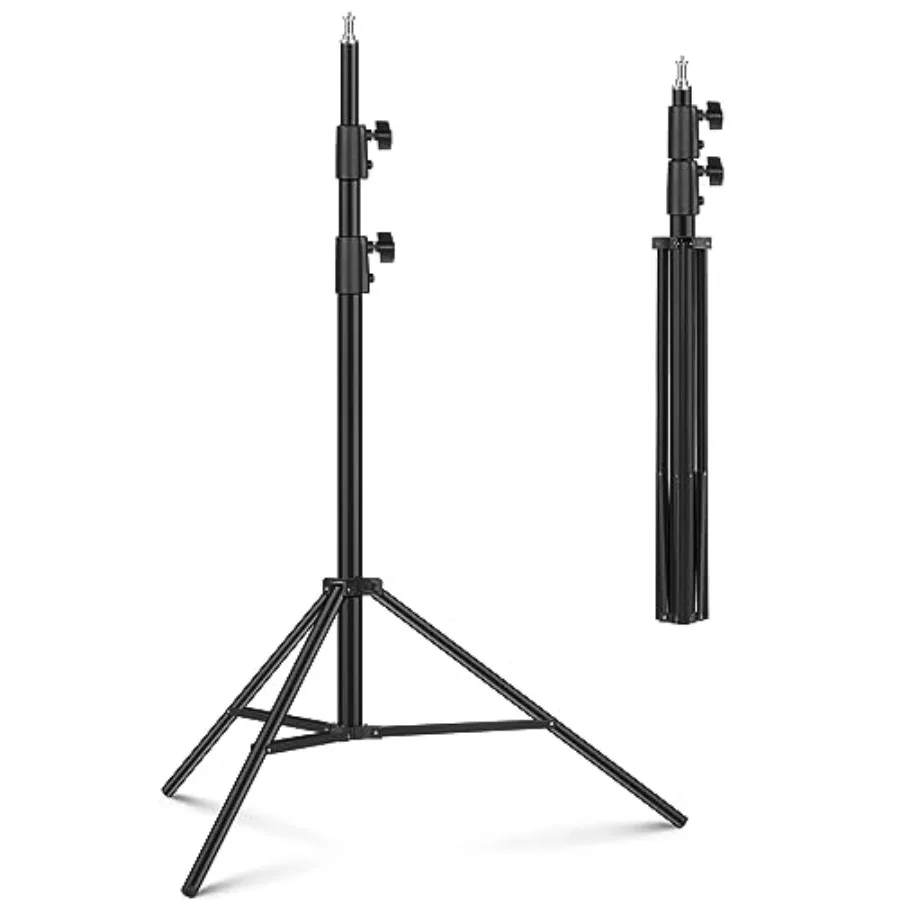 Photography Light Stand 9.2ft/110'' Heavy Duty Light Stand Aluminum Alloy Spring Cushioned Tripod for Ring Lights Strobe Light
Photography Light Stand 9.2ft/110'' Heavy Duty Light Stand Aluminum Alloy Spring Cushioned Tripod for Ring Lights Strobe Light