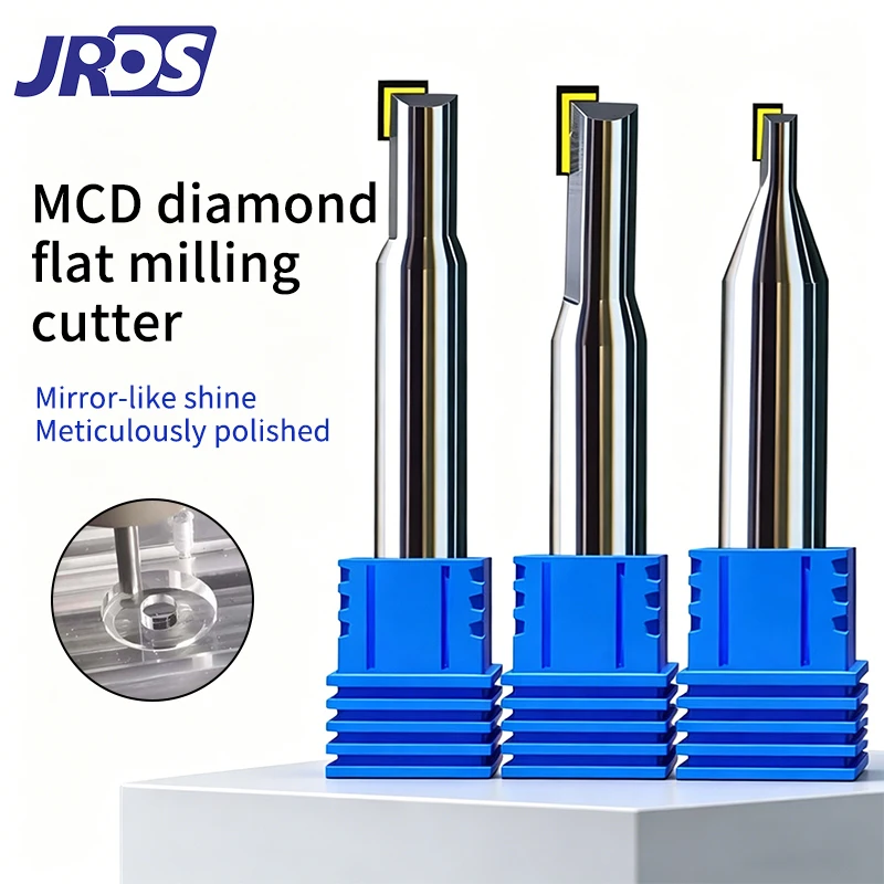 MCD Monocrystalline Diamond End Mill 3/4/5mm Length CNC Carbide Flat Milling Cutter for Acrylic Copper Al High Gloss Polishing
MCD Monocrystalline Diamond End Mill 3/4/5mm Length CNC Carbide Flat Milling Cutter for Acrylic Copper Al High Gloss Polishing