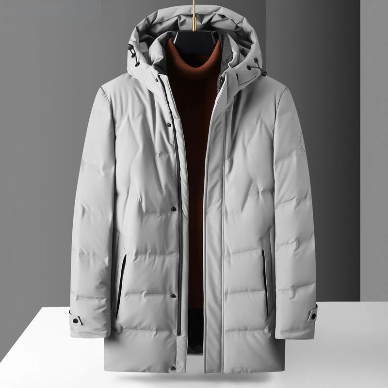 High End New Brand Casual Fashion Long Mens Duck Down Jacket with Hood Windbreaker Puffer Coats Winter Mens Clothes C39
High End New Brand Casual Fashion Long Mens Duck Down Jacket with Hood Windbreaker Puffer Coats Winter Mens Clothes C39