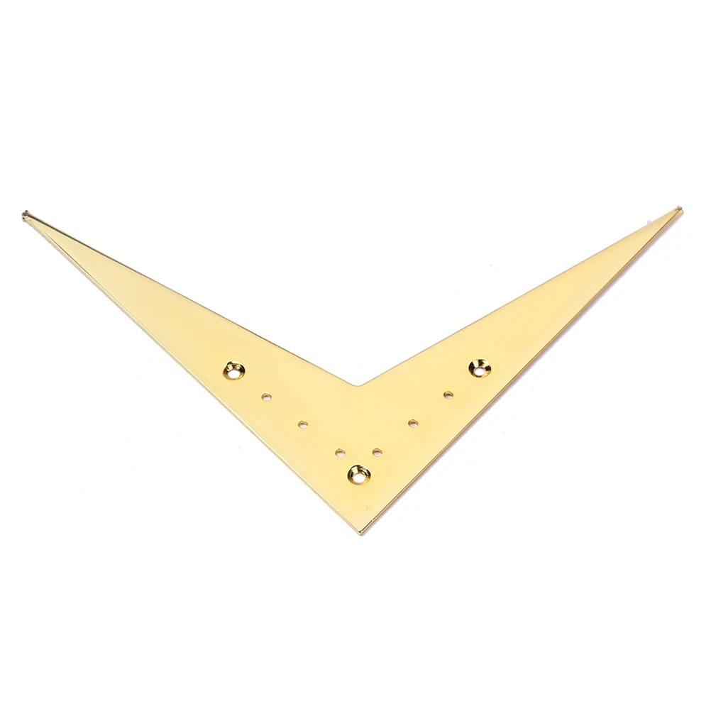 Metal V-plate Bridge Tailpiece Electric Guitar 6-String Bridge Tailpiece Parts Golden Easy Install No Screws V Style
Metal V-plate Bridge Tailpiece Electric Guitar 6-String Bridge Tailpiece Parts Golden Easy Install No Screws V Style