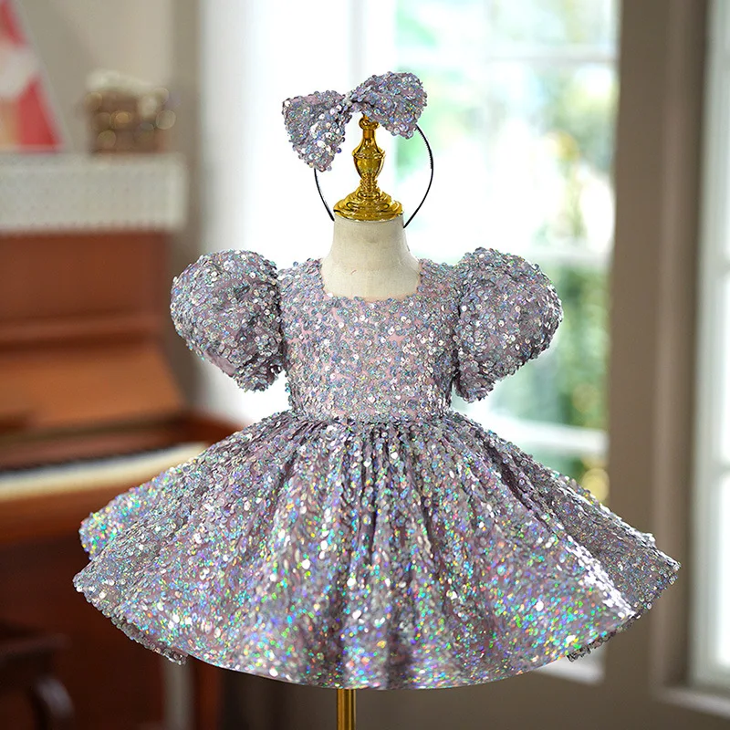 1-8 Yrs Flower Girls Dress Wedding Birthday Dress Sequin Lace First Communion Dresses for Girls Baptism Party Vestidos
1-8 Yrs Flower Girls Dress Wedding Birthday Dress Sequin Lace First Communion Dresses for Girls Baptism Party Vestidos