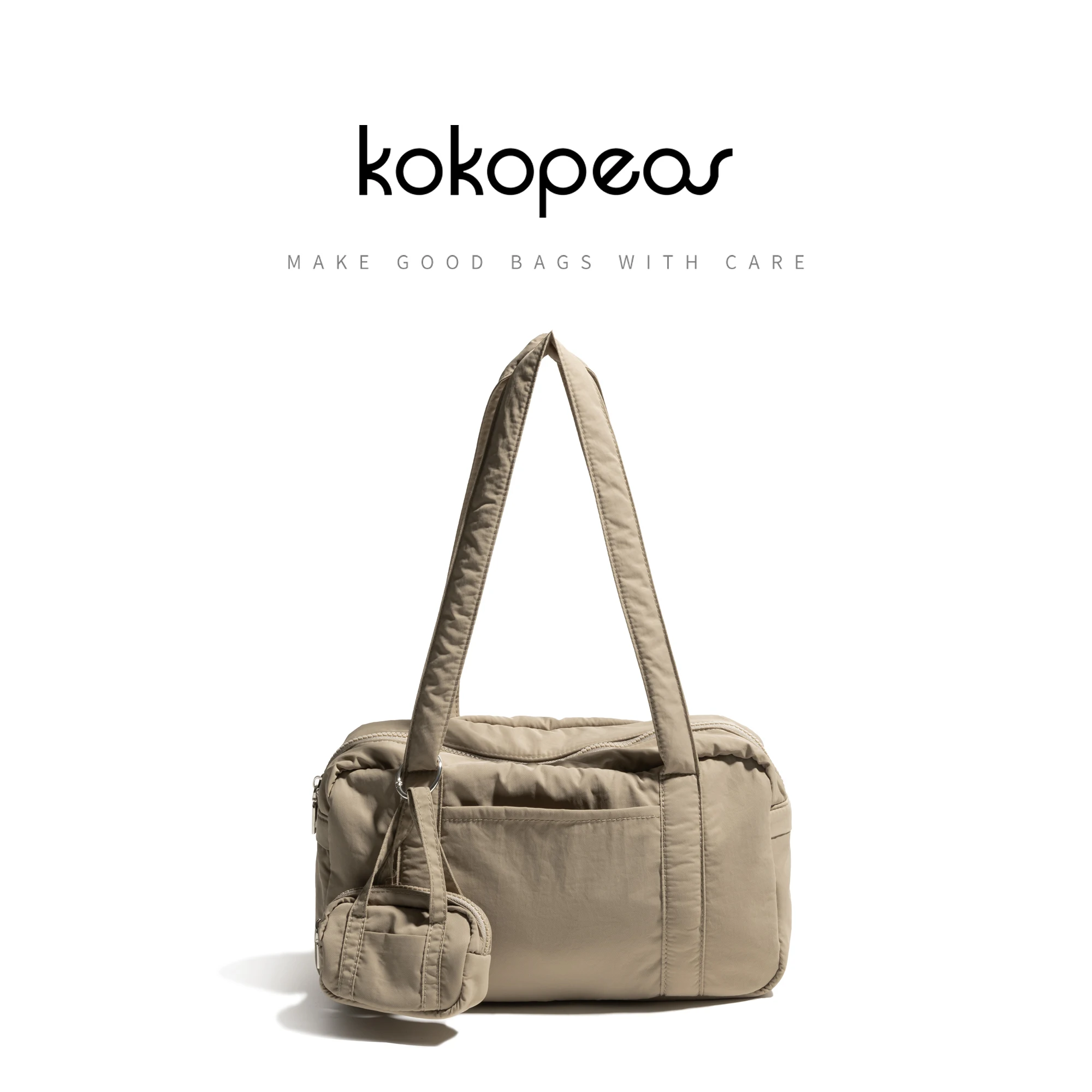 KOKOPEAS Simple Square Tote Handbag Large Capacity Travel Bag Nylon Lightweight Portable Shoulder Shopping For Women Casual Bag
KOKOPEAS Simple Square Tote Handbag Large Capacity Travel Bag Nylon Lightweight Portable Shoulder Shopping For Women Casual Bag