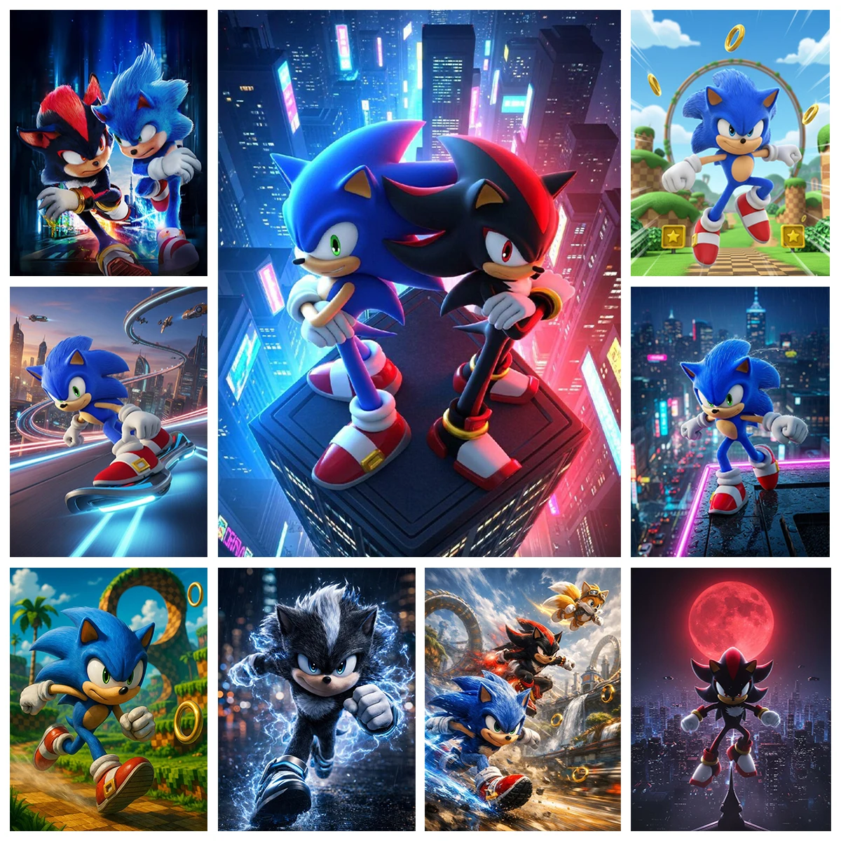 S-Sonic 5D Diamond Painting Cartoon Hedgehog DIY Diamond Embroidery Cross stitch Game Poster Home Wall Decor Gift
S-Sonic 5D Diamond Painting Cartoon Hedgehog DIY Diamond Embroidery Cross stitch Game Poster Home Wall Decor Gift