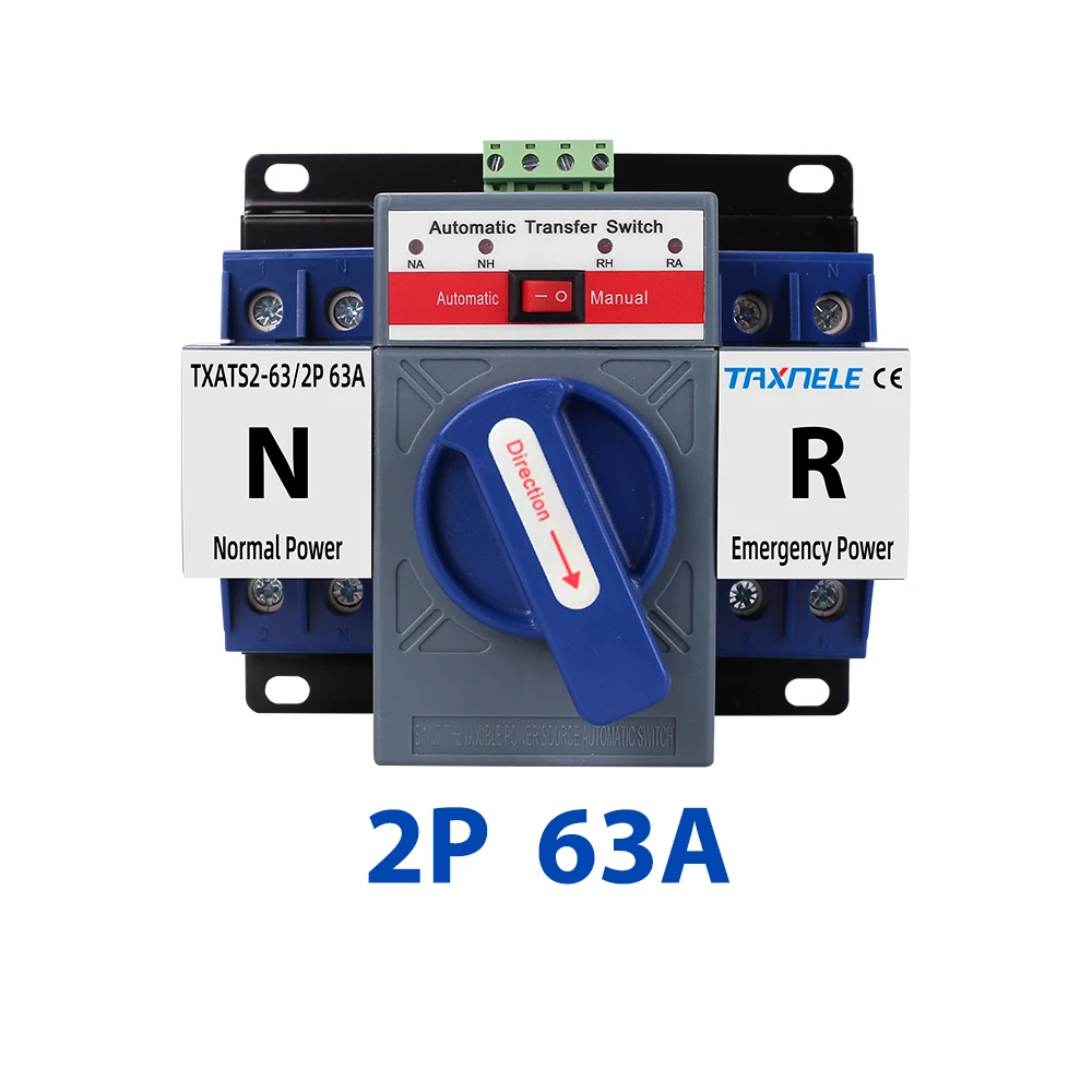 ATS 2P 4P 63A 230V 380V Micro Circuit Breaker Dual Power Automatic Transfer Switch Auto Transfer Switch
ATS 2P 4P 63A 230V 380V Micro Circuit Breaker Dual Power Automatic Transfer Switch Auto Transfer Switch