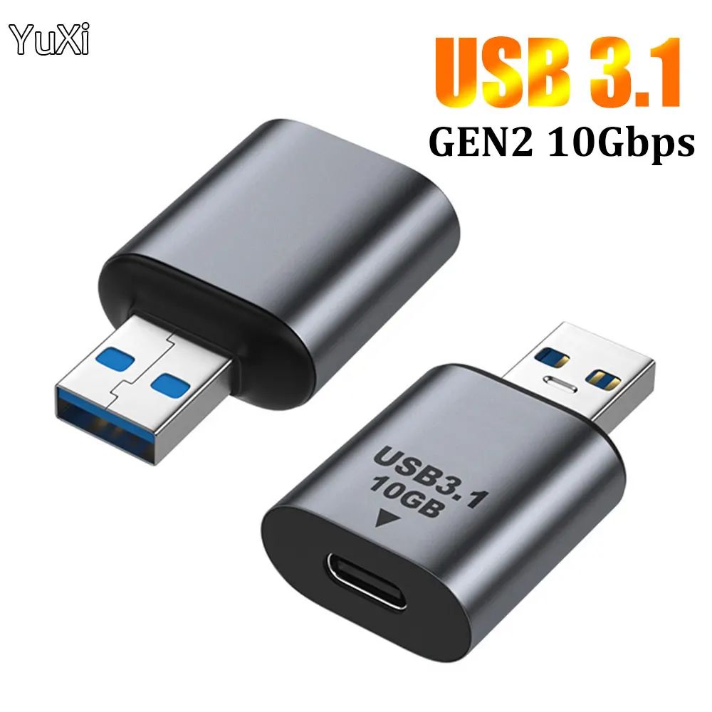 USB 3.1 Type-C Adapter Type C USB C Male To USB Female Converter USB3.1 Gen 2 Charging Data High Speed Transfer Connector 10Gbps
USB 3.1 Type-C Adapter Type C USB C Male To USB Female Converter USB3.1 Gen 2 Charging Data High Speed Transfer Connector 10Gbps