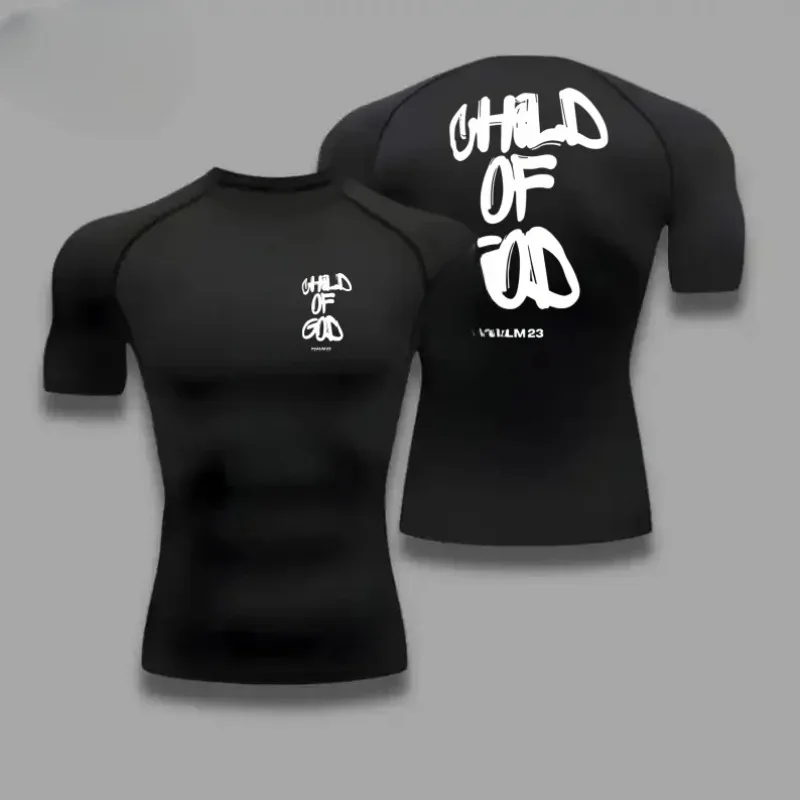 Summer Men Compressed Shirt Sports Quick Drying Fitness T-shirt Tight Faith Short Sleeve Workout Harajuku Jogging Double Deck
Summer Men Compressed Shirt Sports Quick Drying Fitness T-shirt Tight Faith Short Sleeve Workout Harajuku Jogging Double Deck