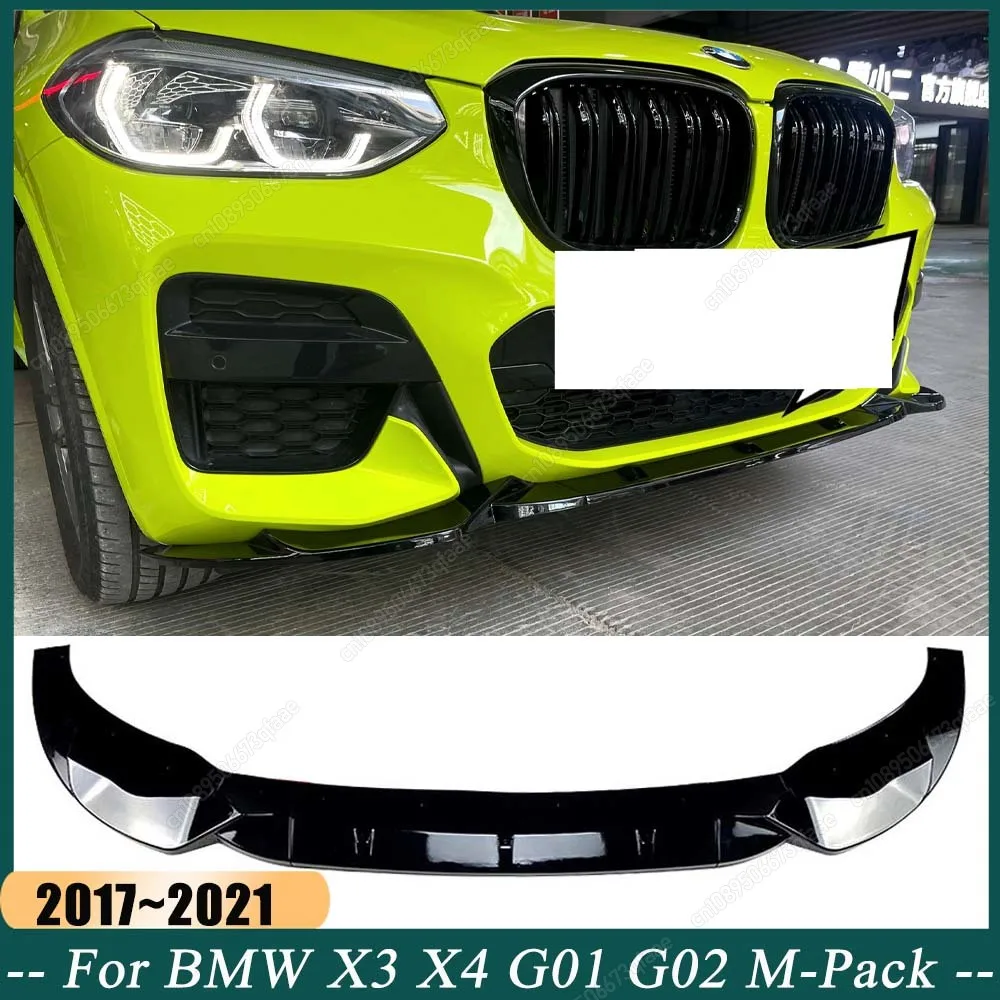 Передний бампер, разделитель губ для BMW X3 G01 X4 G02 M40i M40d M-Pack M-Sport 2017-2021, черный спойлер из АБС-пластика, диффузор, комплекты кузова, тюнинг 
Передний бампер, разделитель губ для BMW X3 G01 X4 G02 M40i M40d M-Pack M-Sport 2017-2021, черный спойлер из АБС-пластика, диффузор, комплекты кузова, тюнинг