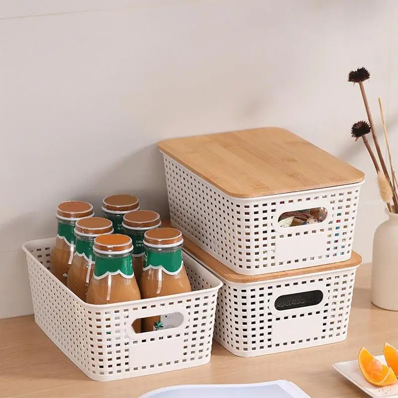 Basket with Lid Storage Bin with Lid 6x Stackable Container Box Organizer Bins Lidded for Kitchen Closet Office Classroom
Basket with Lid Storage Bin with Lid 6x Stackable Container Box Organizer Bins Lidded for Kitchen Closet Office Classroom