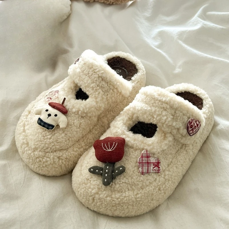 New Stylish Thick-soled, Versatile Furry Slippers for The Autumn and Winter of 2026, Cute Rose and Bear Slippers for Women,35-40
New Stylish Thick-soled, Versatile Furry Slippers for The Autumn and Winter of 2026, Cute Rose and Bear Slippers for Women,35-40