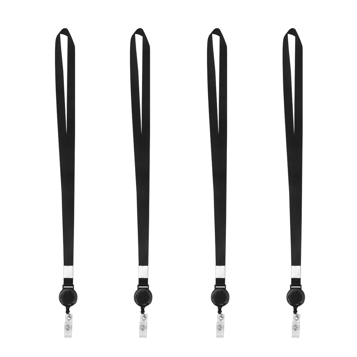 4pcs Badge Lanyard Neck Straps Black Lanyards for ID Holder Card Safety Practical Referees Students Workers
4pcs Badge Lanyard Neck Straps Black Lanyards for ID Holder Card Safety Practical Referees Students Workers