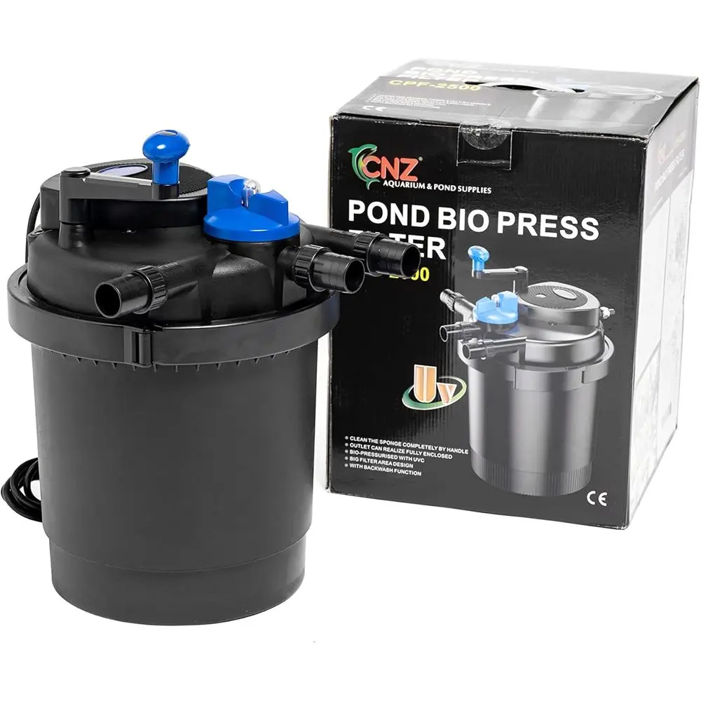 BioPure Pond Filter with 13W Clarifier, Suitable for Ponds up to 1600 Gallons, Black
BioPure Pond Filter with 13W Clarifier, Suitable for Ponds up to 1600 Gallons, Black