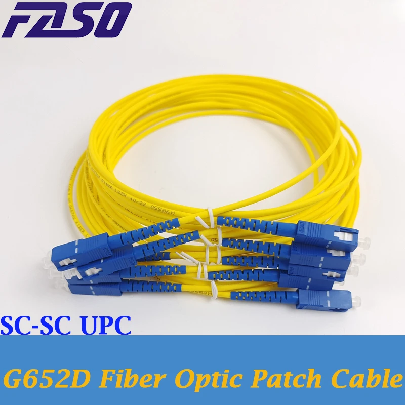 G652D 3.0mm FASO Optical Fiber Cable OEM SC UPC Fiber Optic Patch Cord Simplex Single Mode Fiber Optic Patch Cable Yellow
G652D 3.0mm FASO Optical Fiber Cable OEM SC UPC Fiber Optic Patch Cord Simplex Single Mode Fiber Optic Patch Cable Yellow