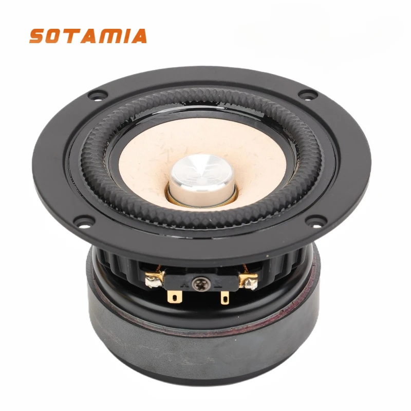 SOTAMIA 1PCS 4 Inch Full Range Speaker 8 Ohms 50 Watts 126mm Bamboo Fiber Composite Paper Cone DIY Powerful Bluetooth Speaker
SOTAMIA 1PCS 4 Inch Full Range Speaker 8 Ohms 50 Watts 126mm Bamboo Fiber Composite Paper Cone DIY Powerful Bluetooth Speaker
