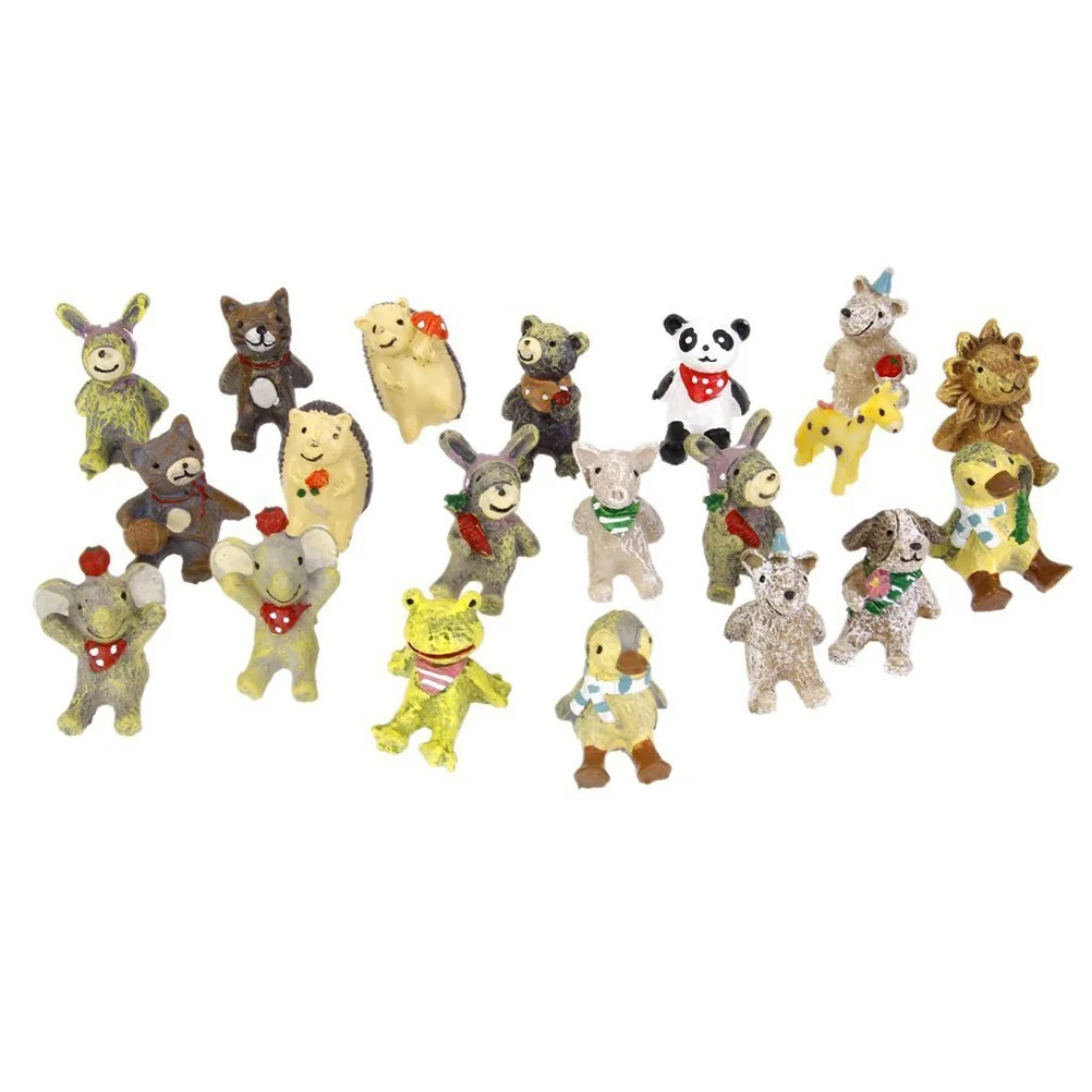 20 Pcs Resin Animals Ornaments Colorful Cute Design For Fairy Garden Bonsai Moss Landscape Gardening Decor Kits Sculpture
20 Pcs Resin Animals Ornaments Colorful Cute Design For Fairy Garden Bonsai Moss Landscape Gardening Decor Kits Sculpture