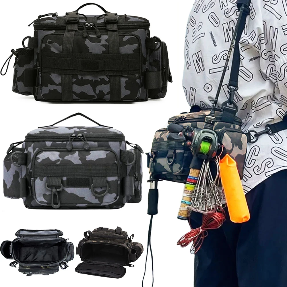 Сумка для рыбалки на одно плечо, сумки для рыболовных снастей для карпа, сумка для морской рыбалки, камуфляжная уличная сумка для переноски, походная дорожная сумка
Сумка для рыбалки на одно плечо, сумки для рыболовных снастей для карпа, сумка для морской рыбалки, камуфляжная уличная сумка для переноски, походная дорожная сумка