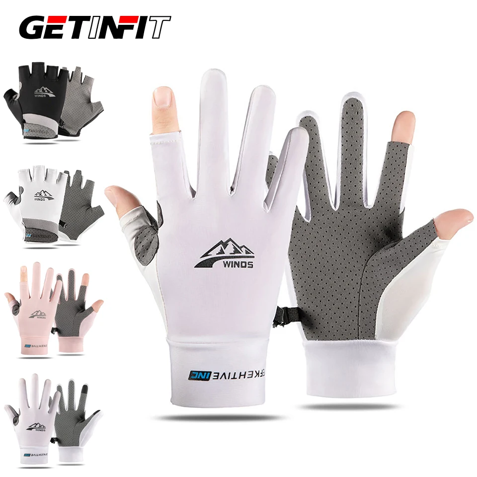 GETINFIT 1Pair Summer Ice silk Gloves Non-slip Sun Fishing Outdoor Cycling Driving Breathable Quick Drying Thin Two-finger Glove
GETINFIT 1Pair Summer Ice silk Gloves Non-slip Sun Fishing Outdoor Cycling Driving Breathable Quick Drying Thin Two-finger Glove