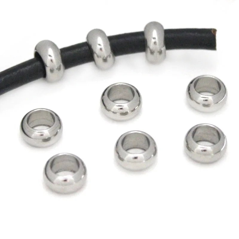 20pcs/lot Stainless Steel Spacer Beads Metal Bead Big Hole Charm Beads for DIY Jewelry Bracelet Making Findings DIY Crafts
20pcs/lot Stainless Steel Spacer Beads Metal Bead Big Hole Charm Beads for DIY Jewelry Bracelet Making Findings DIY Crafts
