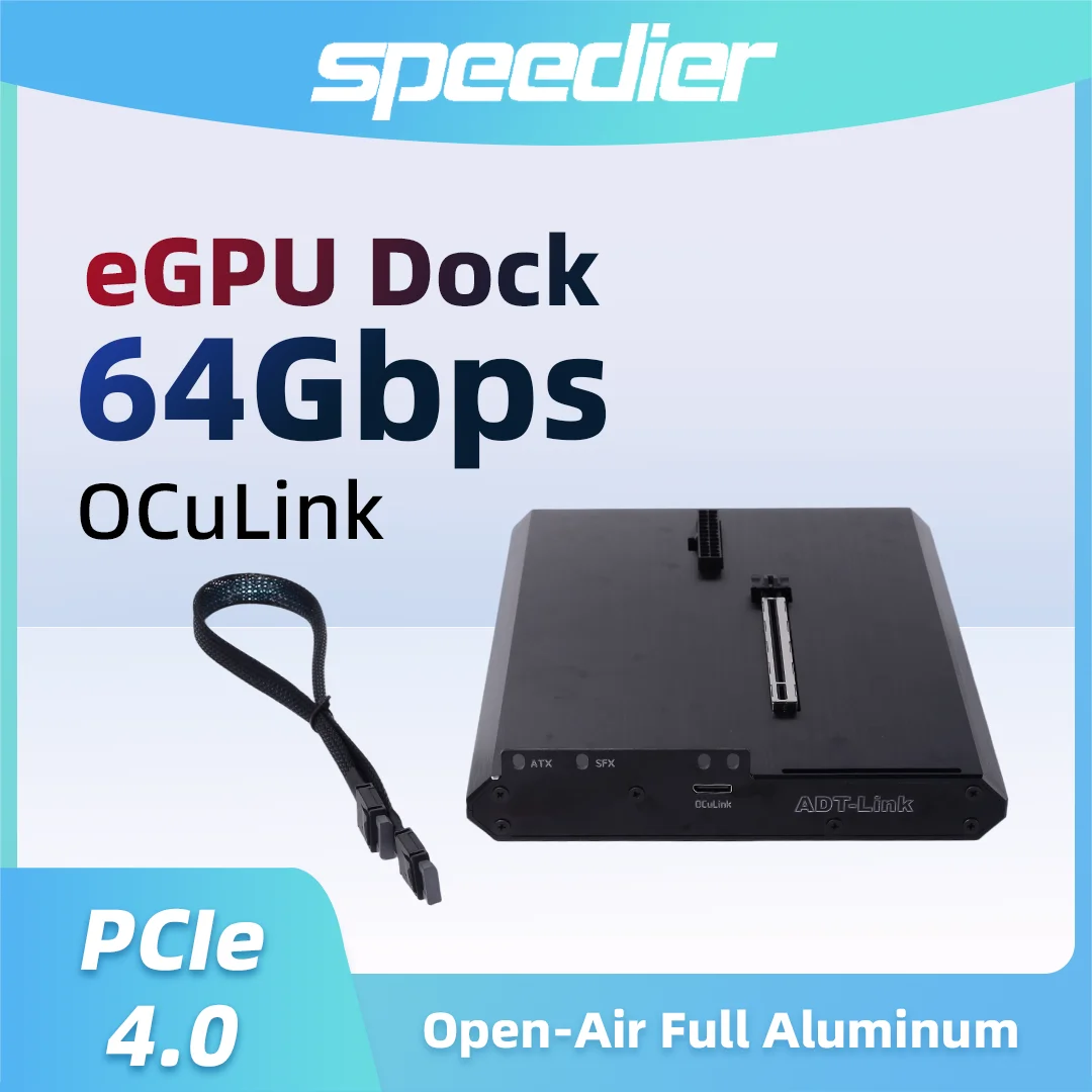 eGPU PCIe 4.0 X4 OCuLink SFF-8612 To X16 Graphics Dock External Open for RTX4090 RX7900xtx GPU Card Docking Station ATX SFX
eGPU PCIe 4.0 X4 OCuLink SFF-8612 To X16 Graphics Dock External Open for RTX4090 RX7900xtx GPU Card Docking Station ATX SFX