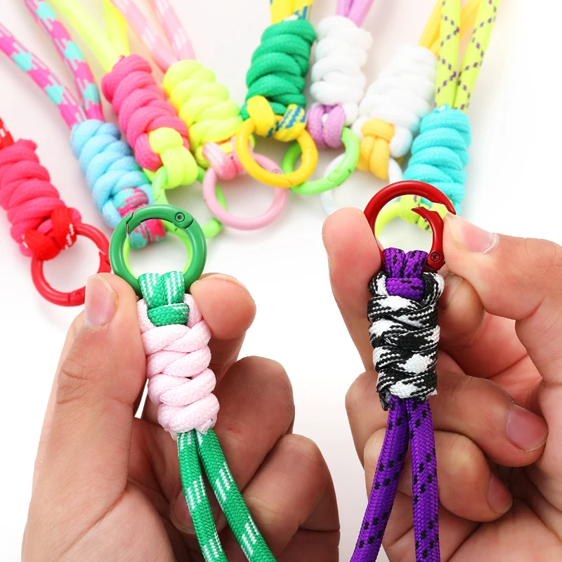 Creative Hand Woven Keychain For Mobile Phone Lanyard Anti Lost Knot Rope Strap Key Ring Men Women Car Key Holder Key Accessory
Creative Hand Woven Keychain For Mobile Phone Lanyard Anti Lost Knot Rope Strap Key Ring Men Women Car Key Holder Key Accessory