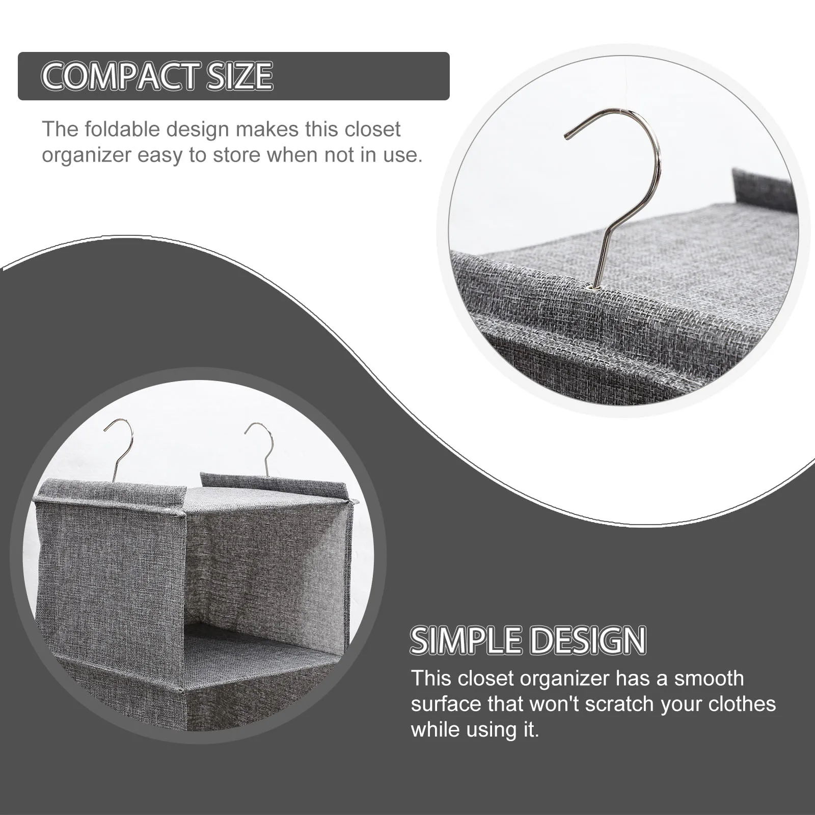 3 Layer Wardrobe ganizer Clothes Storage Bags Closet Shelves Grey Household ganizer Multi layer Hanging Closet Storage
3 Layer Wardrobe ganizer Clothes Storage Bags Closet Shelves Grey Household ganizer Multi layer Hanging Closet Storage