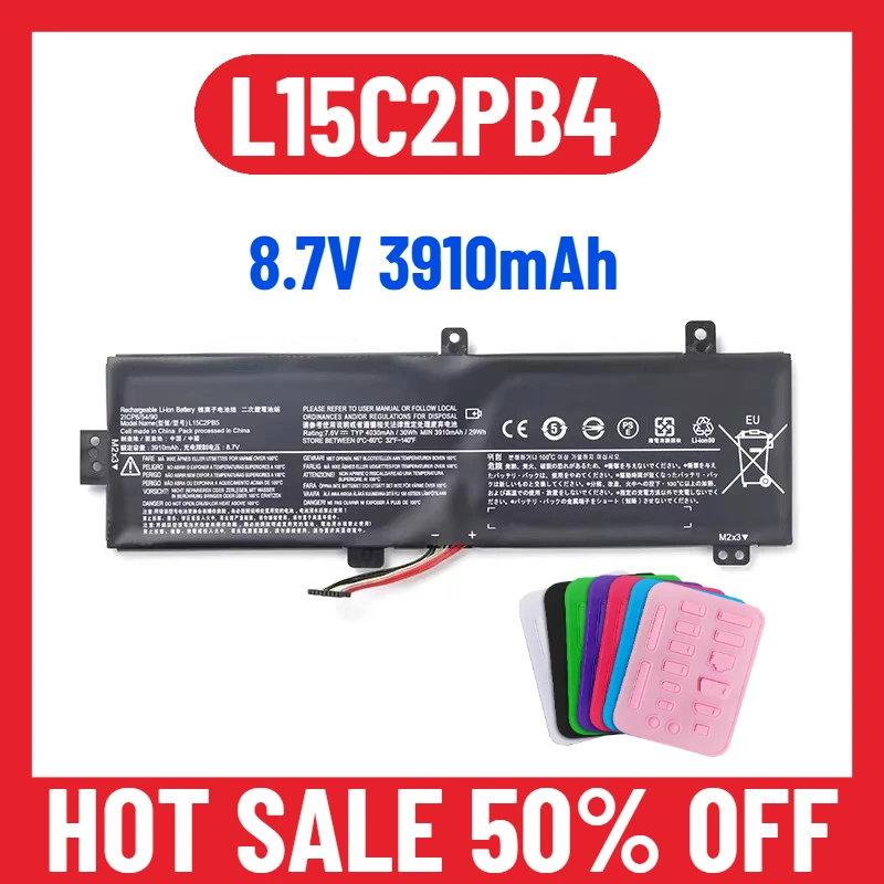 8.7V 3910mAh for L15L2PB3 L15M2PB2 L15C2PB2 L15C2PB4 Laptop Battery
8.7V 3910mAh for L15L2PB3 L15M2PB2 L15C2PB2 L15C2PB4 Laptop Battery