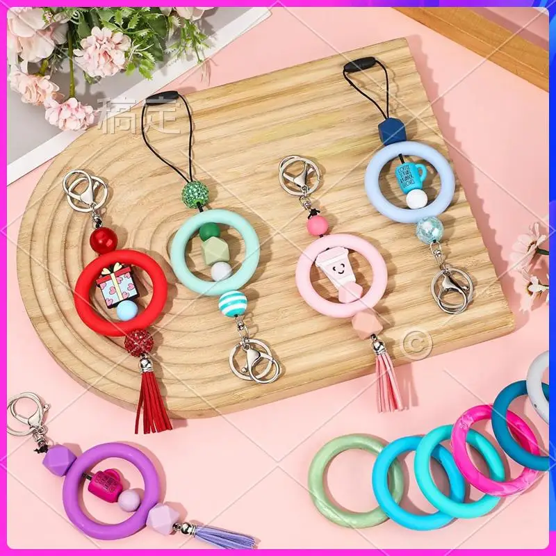 AOAO-20 Sets Of Silicone Beaded Circles 65Mm Silicone Bead Rings Beaded Keychain Making Kit DIY Keychain Necklace
AOAO-20 Sets Of Silicone Beaded Circles 65Mm Silicone Bead Rings Beaded Keychain Making Kit DIY Keychain Necklace