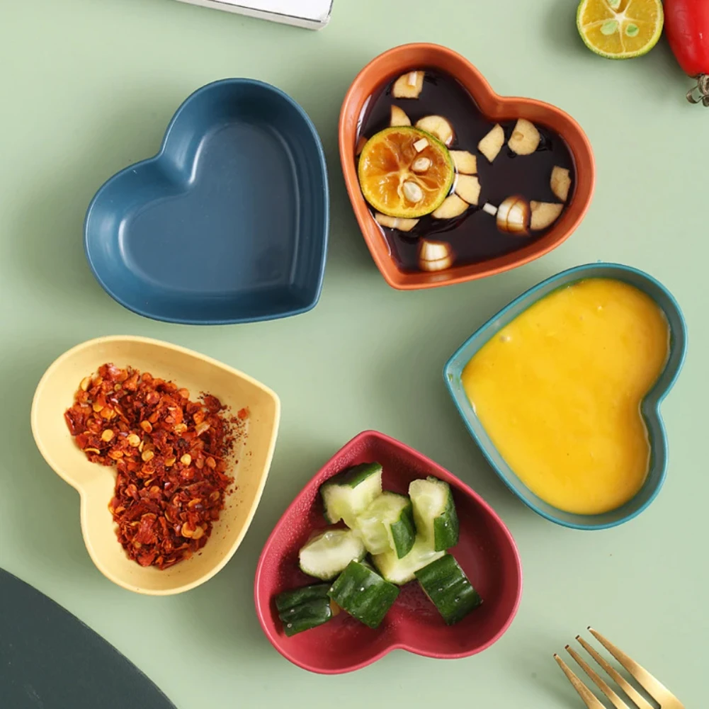Heart Shape Wheat Straw Seasoning Dish Household Kitchen Creative Plastic Salted Cabbage Dish Dipped Snack Dishes Seasoning Dish
Heart Shape Wheat Straw Seasoning Dish Household Kitchen Creative Plastic Salted Cabbage Dish Dipped Snack Dishes Seasoning Dish