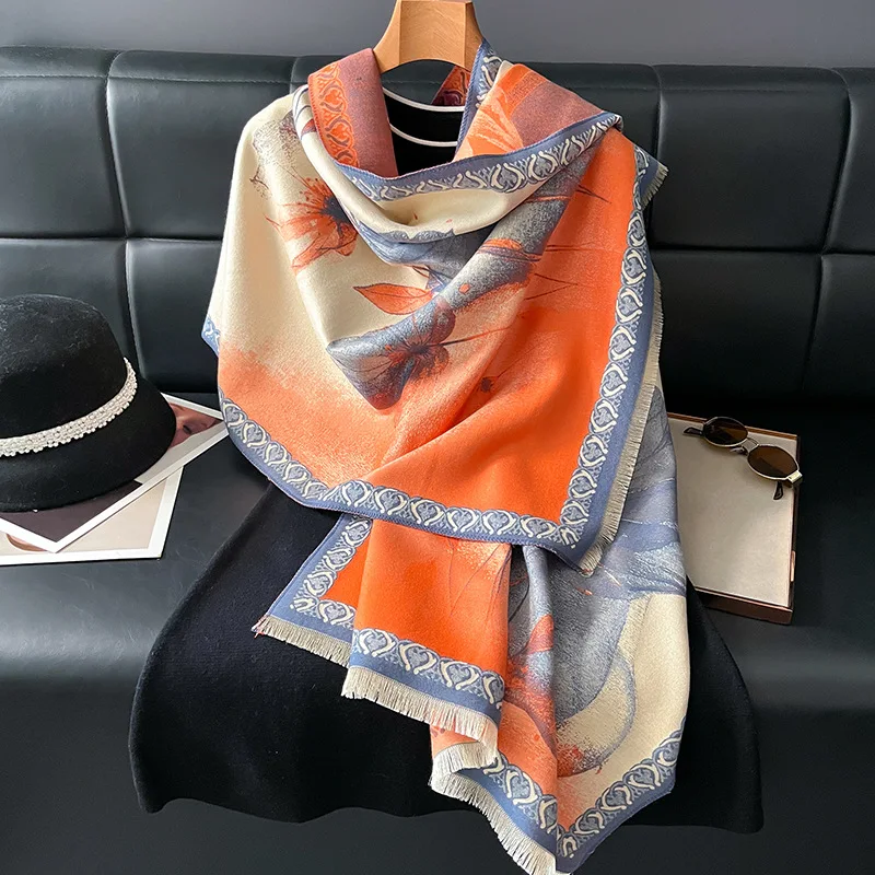 Chinese-style acrylic lotus shawl for women, dual-purpose autumn/winter office air-conditioning scarf, thickened warm neck wrap
Chinese-style acrylic lotus shawl for women, dual-purpose autumn/winter office air-conditioning scarf, thickened warm neck wrap