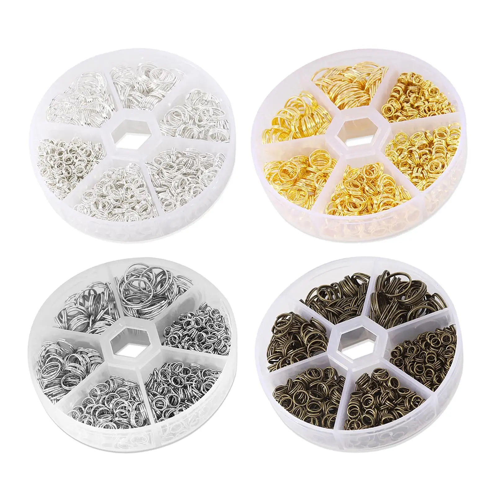Chain Rings Kit, 4-12mm Round Key Rings Rustproof Double Loop Metal Keyrings for Necklaces Jewelry Making Keys Organized
Chain Rings Kit, 4-12mm Round Key Rings Rustproof Double Loop Metal Keyrings for Necklaces Jewelry Making Keys Organized
