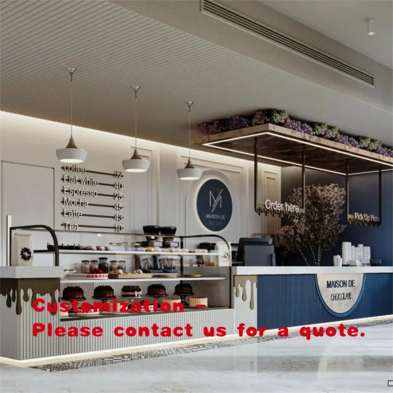 custom.Modern Cafe Interior Design Furniture Decoration Coffee Bar Counters and Bubble Tea Shop Showcases Sale
custom.Modern Cafe Interior Design Furniture Decoration Coffee Bar Counters and Bubble Tea Shop Showcases Sale