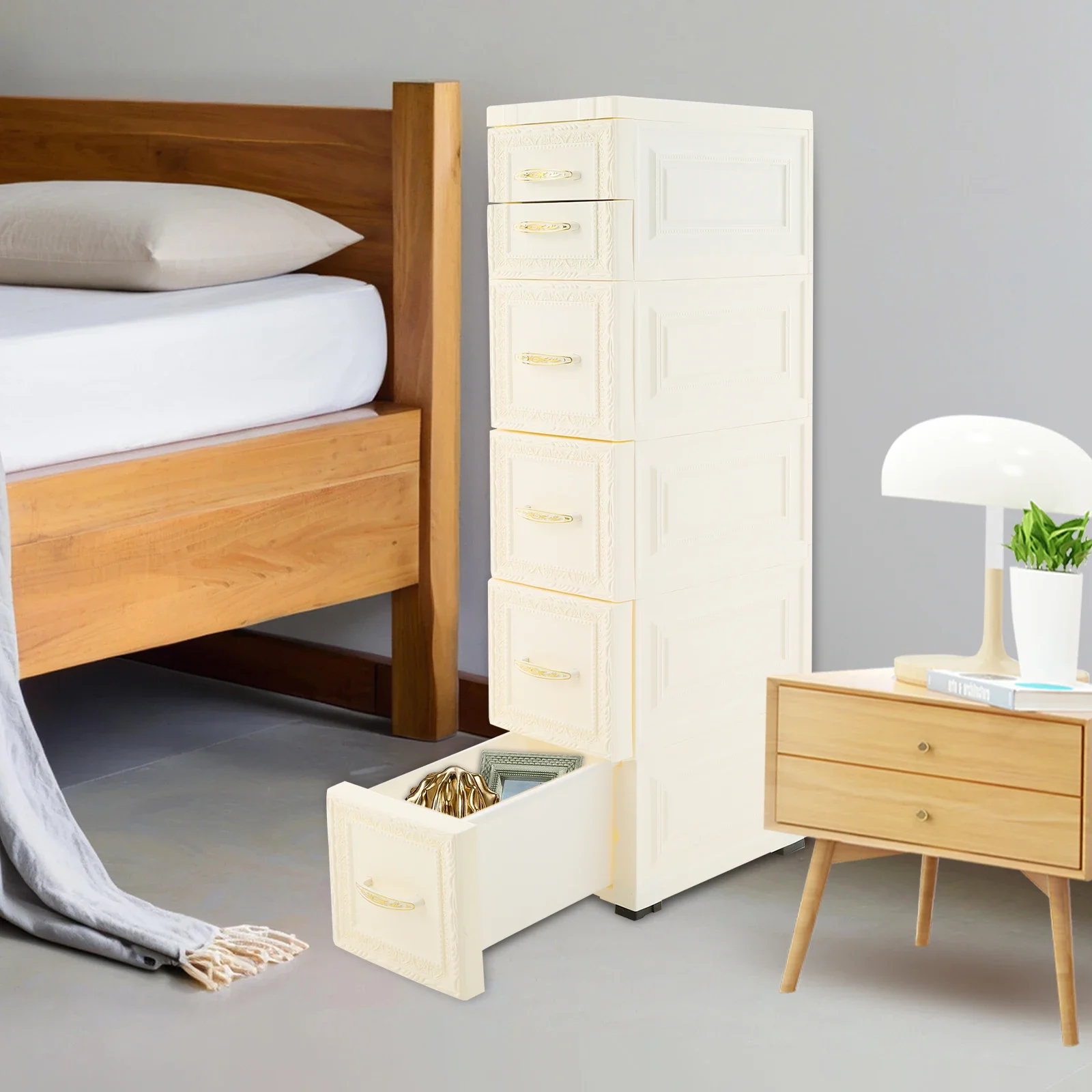 Slim Storage Organizer, Narrow Storage Cabinet with Movable Wheels, Slim Bathroom Storage Cabinet
Slim Storage Organizer, Narrow Storage Cabinet with Movable Wheels, Slim Bathroom Storage Cabinet