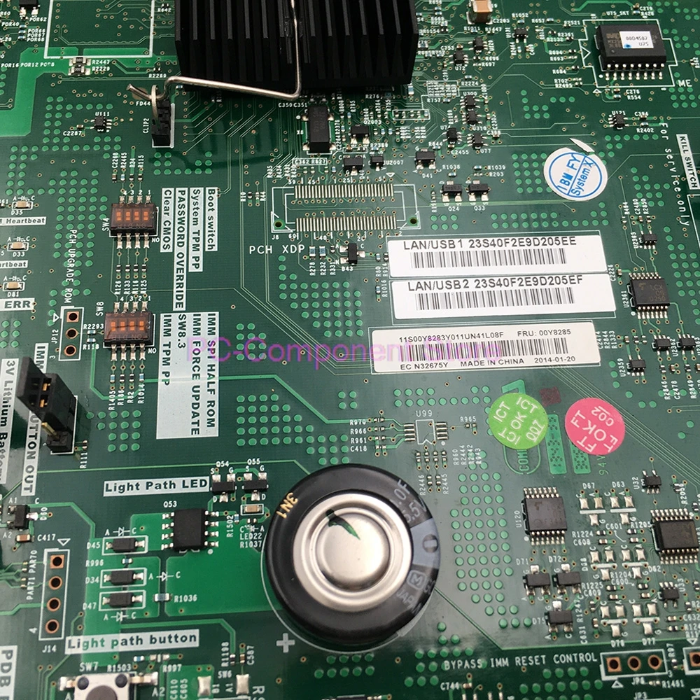 00Y8285 00W2046 90Y5959 00AL016 94Y7332 X3500 M4 Server Motherboard
00Y8285 00W2046 90Y5959 00AL016 94Y7332 X3500 M4 Server Motherboard