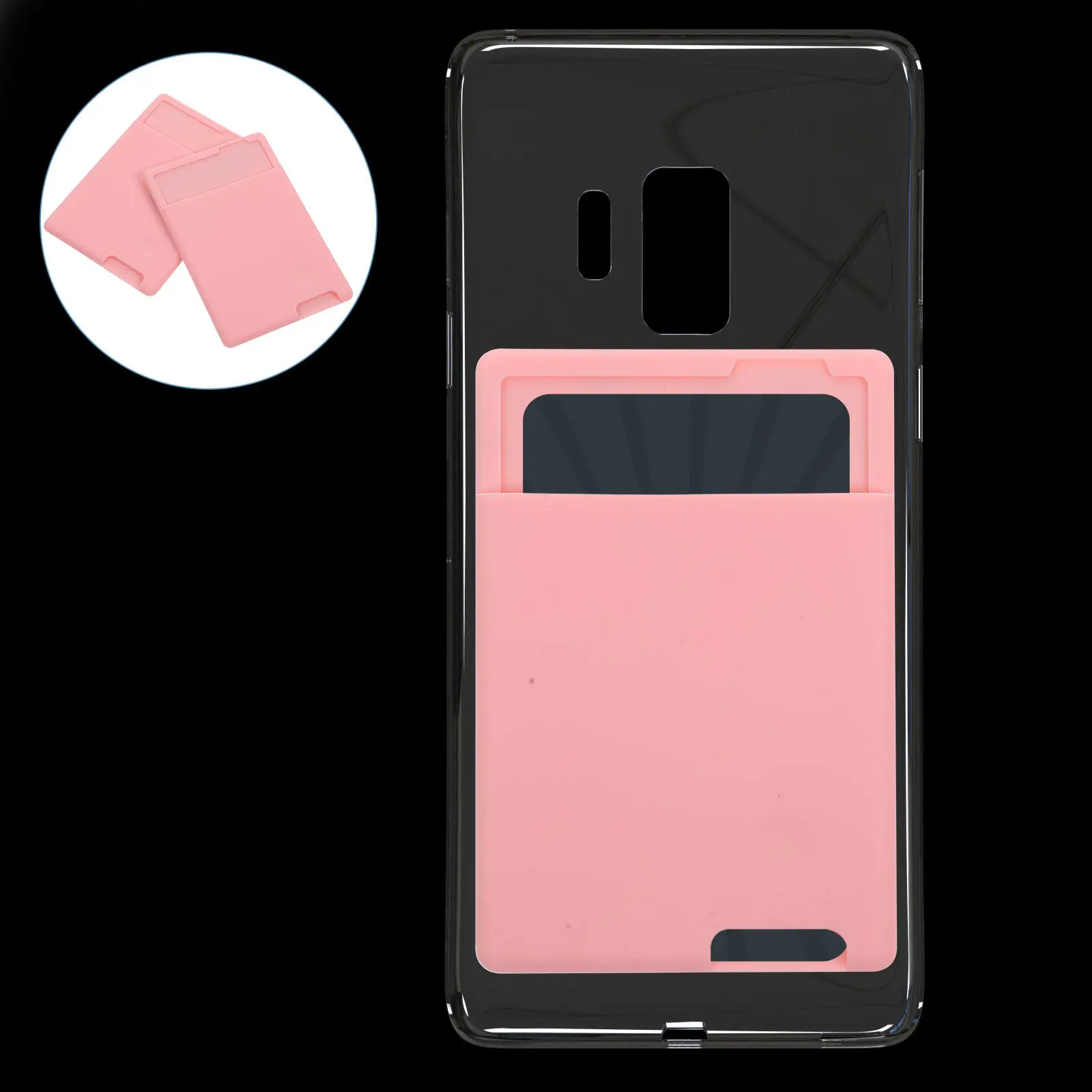2Pcs Nonslip Adhesive Phone Back Card Holder Silicone Wallet for Credit Cards Id Cash Universal Mobile Phone Wallet Pocket
2Pcs Nonslip Adhesive Phone Back Card Holder Silicone Wallet for Credit Cards Id Cash Universal Mobile Phone Wallet Pocket