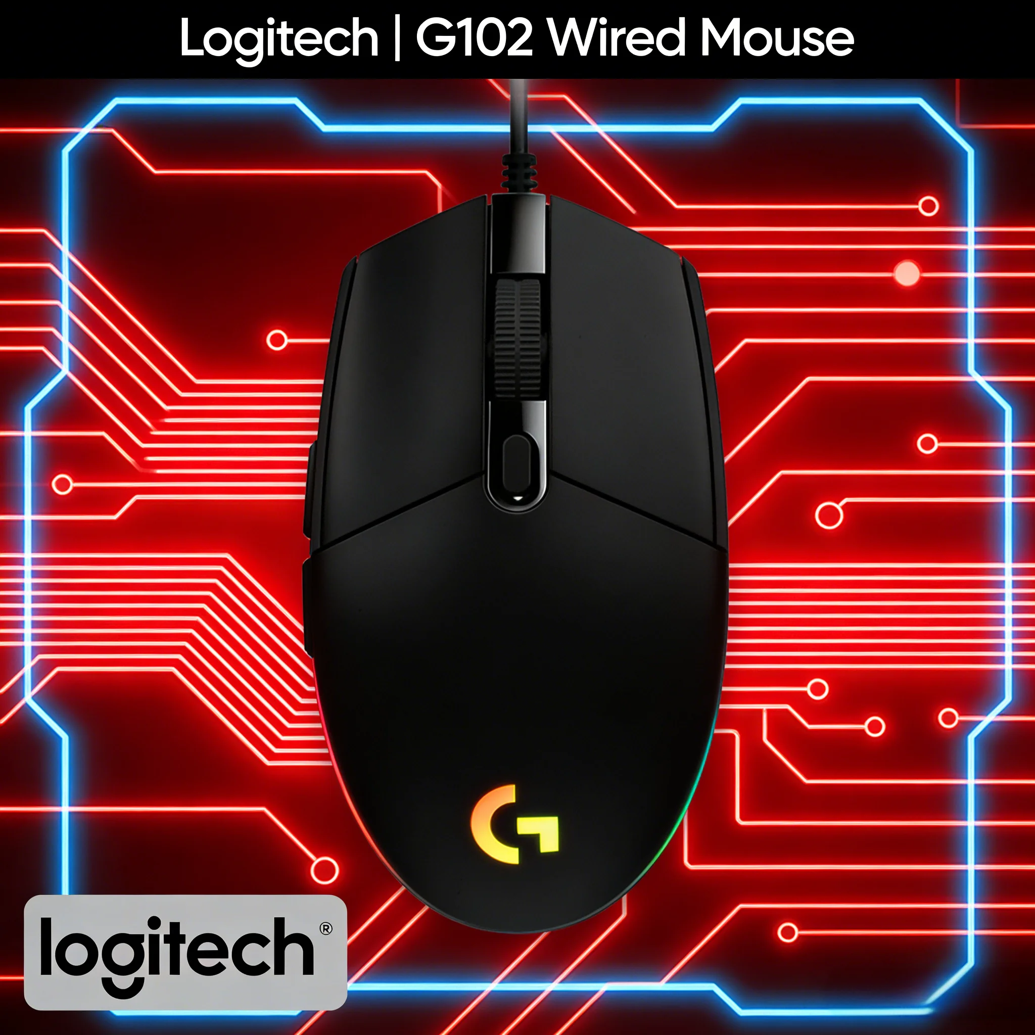 Logitech G102: Эргономичный комфорт для часов игры
Logitech G102: Эргономичный комфорт для часов игры