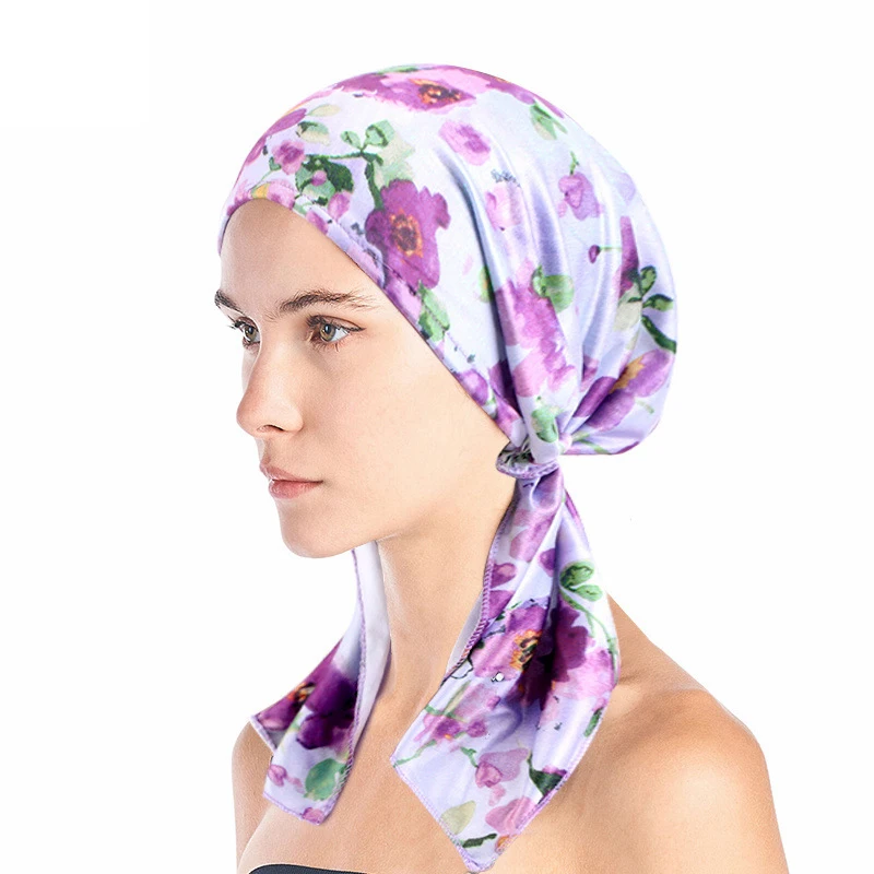 New Women Printed Pre-Tied Turban Cap Muslim Hijab Inner Caps Hair Loss Cover Beanies Bonnet Long Tail Headscarf Strech Bandana
New Women Printed Pre-Tied Turban Cap Muslim Hijab Inner Caps Hair Loss Cover Beanies Bonnet Long Tail Headscarf Strech Bandana