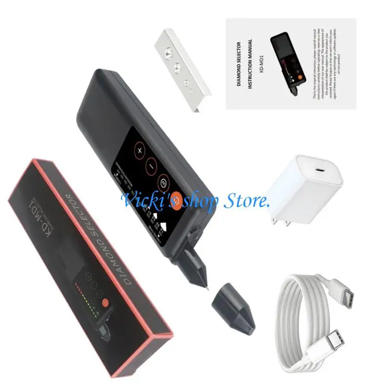 C1FC Professional Diamonds Selector Tool Jewelry Appraisal Tool Plastic Texture for Diamonds Testing and Identification
C1FC Professional Diamonds Selector Tool Jewelry Appraisal Tool Plastic Texture for Diamonds Testing and Identification