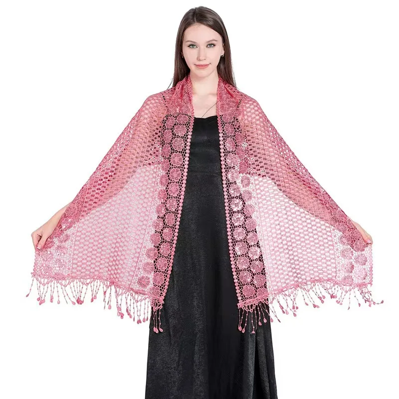 Elegant Sequined Embroidered Wedding Dress Chinese Gown Bridesmaid Evening Banquet Shawl Water Soluble Sequins Fringed Shawl
Elegant Sequined Embroidered Wedding Dress Chinese Gown Bridesmaid Evening Banquet Shawl Water Soluble Sequins Fringed Shawl