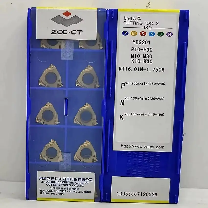 RT16.01N-0.50GM YBG201/RT16.01N-0.75GM YBG201/RT16.01N-1.25GM YBG201/RT16.01N-1.75GM ZCC.CT CNC carbide blade Thread inserts
RT16.01N-0.50GM YBG201/RT16.01N-0.75GM YBG201/RT16.01N-1.25GM YBG201/RT16.01N-1.75GM ZCC.CT CNC carbide blade Thread inserts