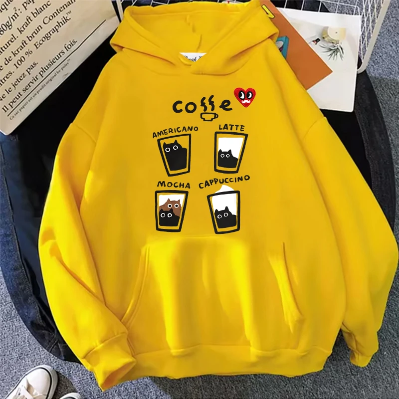 Mocha Latte Cat Three Flowers Cat Print Women Hoodie Polyester Red Eyes Beard Heart Embroidery Pullover Pockets Thin Loose Hoody
Mocha Latte Cat Three Flowers Cat Print Women Hoodie Polyester Red Eyes Beard Heart Embroidery Pullover Pockets Thin Loose Hoody