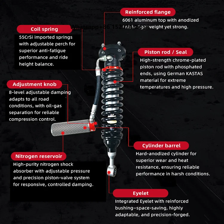 Shaxi Original Vehicle Height Shock Absorbers for SAIC V80 V90 T60 T90 D90 New with Compression Adjustment
Shaxi Original Vehicle Height Shock Absorbers for SAIC V80 V90 T60 T90 D90 New with Compression Adjustment